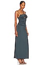 view 2 of 3 Sia Ruched Maxi Dress in Slate Gray