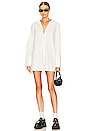 view 1 of 3 Nicoletta Shirt Dress in White