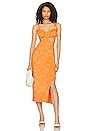 view 1 of 3 Robin Midi Dress in Tangerine Dream