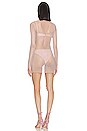 view 3 of 4 Bibiana Liquid Shine Mini Dress in Iridescent Pink