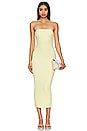 view 1 of 3 Arden Strapless Knit Midi Dress in Baby Yellow
