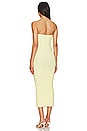 view 3 of 3 Arden Strapless Knit Midi Dress in Baby Yellow
