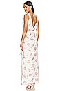 view 4 of 4 Liv Draped Maxi Dress in Cream & Clay Floral