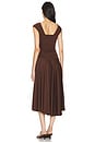 view 3 of 3 Kyra Midi Dress in Chocolate Brown