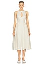 view 1 of 3 Seina Midi Dress in Natural Linen