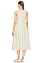 view 3 of 3 Seina Midi Dress in Natural Linen