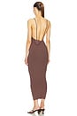 view 3 of 4 Dara Rosette Midi Dress in Brown