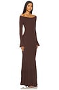 view 2 of 3 Lainey Maxi Knit Dress in Chocolate Brown