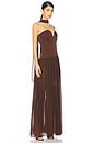 view 2 of 3 Ada Corset Maxi Dress in Dark Brown