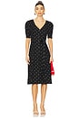 view 1 of 3 Bambina Dress in Black And Cream Dot