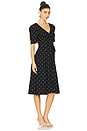 view 2 of 3 Bambina Dress in Black And Cream Dot