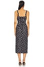 view 3 of 3 Carla Midi Dress in Black And Cream Dot
