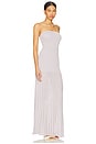 view 2 of 3 Mikayla Strapless Maxi in Lavender Fog