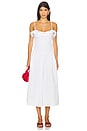 view 1 of 4 Evelyn Midi Dress in White
