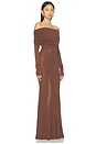 view 2 of 3 Marren Maxi Knit Dress in Chocolate Brown