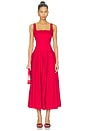view 1 of 3 Audrey Midi Dress in Dark Red