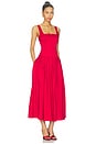view 2 of 3 Audrey Midi Dress in Dark Red