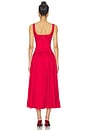 view 3 of 3 Audrey Midi Dress in Dark Red