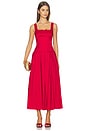 view 1 of 3 Audrey Midi Dress in Dark Red