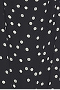 view 5 of 5 ROBE DOROTHY in Black And Cream Polka Dot