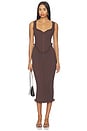 view 1 of 3 VESTIDO KATHY in Chocolate Brown