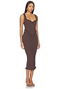 view 2 of 3 VESTIDO KATHY in Chocolate Brown