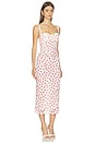 view 2 of 4 Carla Midi Dress in White And Red Dot