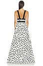 view 3 of 3 VESTIDO LARGO LEISL in Ivory And Black Dot
