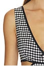 view 4 of 4 ROBE GIGI in Black And Ivory Gingham