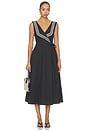 view 1 of 4 Thea Midi Dress in Black & White