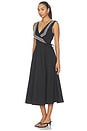 view 2 of 4 Thea Midi Dress in Black & White