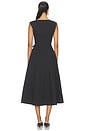 view 3 of 4 Thea Midi Dress in Black & White