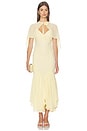 view 1 of 5 Ilaria Midi Dress in Butter Yellow
