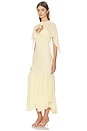 view 3 of 5 Ilaria Midi Dress in Butter Yellow