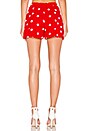 view 3 of 4 Flirty Short in Red Polka Dot