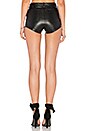 view 3 of 5 Leather Short 227 in Black & Crystal Stud