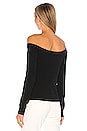 view 4 of 5 Peony Off Shoulder Sweater in Black