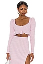view 1 of 4 Soren Cropped Sweater in Lilac