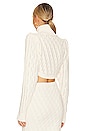 view 3 of 4 Laraine Cable Turtleneck Sweater in Ivory