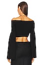 view 3 of 4 Nalle Off Shoulder Sweater in Black
