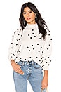 view 1 of 4 Teza Sweater in Cream Polka Dot