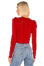 view 3 of 4 Esme Cardigan in Soft Red