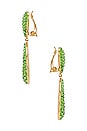 view 3 of 3 BOUCLES D'OREILLES EMILE in Green