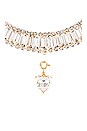 view 3 of 3 Love Lust Choker in Clear and Gold