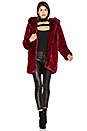 view 1 of 6 Faux Fur Coat 84 in Blood Red