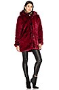 view 2 of 6 Faux Fur Coat 84 in Blood Red