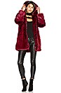 view 5 of 6 Faux Fur Coat 84 in Blood Red