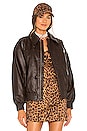 view 2 of 6 Ciao Leather Jacket in Brown
