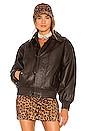 view 3 of 6 Ciao Leather Jacket in Brown