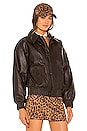 view 4 of 6 Ciao Leather Jacket in Brown